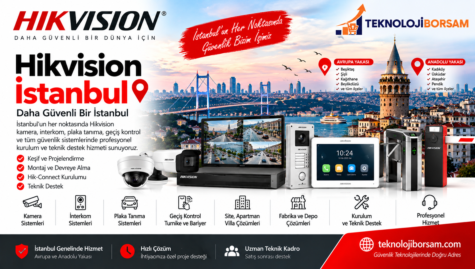 Hikvision İstanbul | Kamera, İnterkom ve Güvenlik Sistemleri Kurulumu